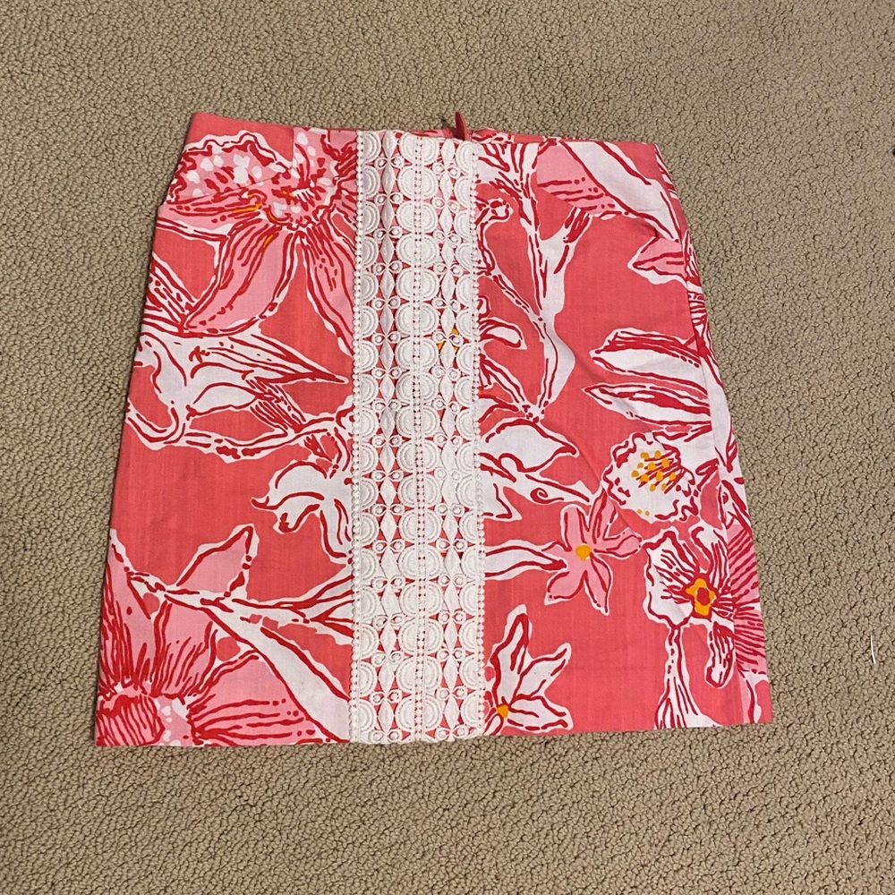 Lilly Pulitzer pink skirt
